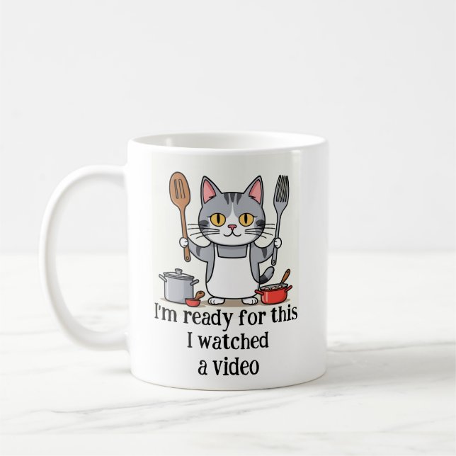 Mug Amusant Je suis prêt pour ça J'ai regardé une cita (Gauche)