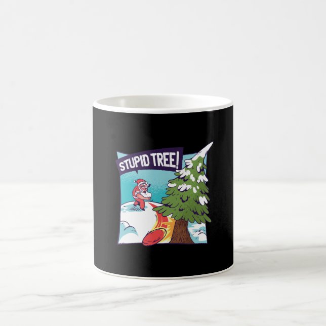 Mug Amusant Joueur de golf de l'Arbre Stupide (Centre)