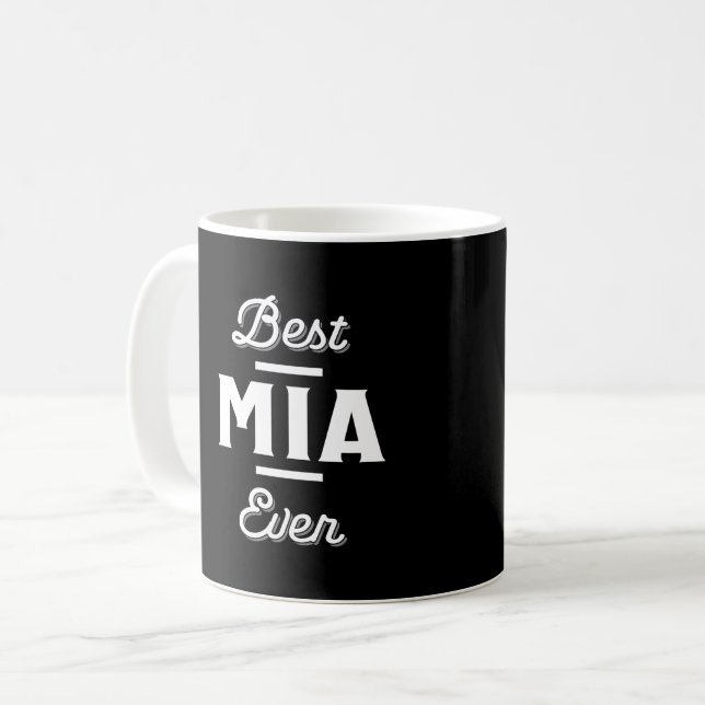 Mug Amusant Meilleur Mia Jamais Cool Prénom Personnali (Devant gauche)