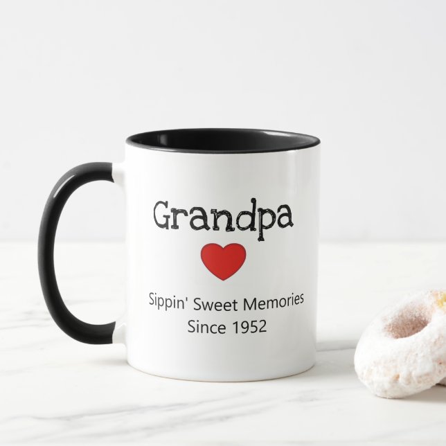 Mug Amusant mignon grand-père grand-père Grumpa grand- (Avec donut)