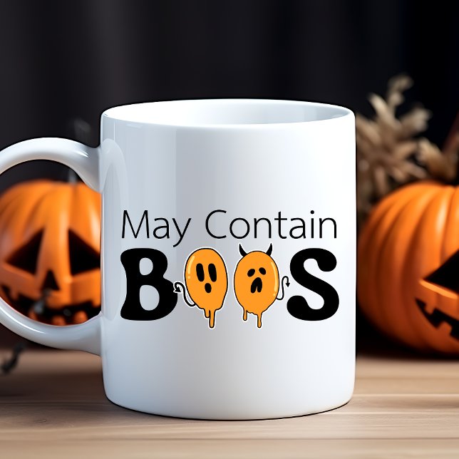 Mug Amusant mignon moderne mai contient BOOS Halloween (Créateur téléchargé)