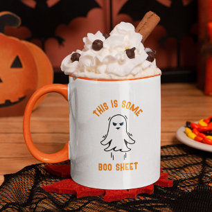 Mug Amusant moderne mignonne Halloween Boo Sheet Ghost