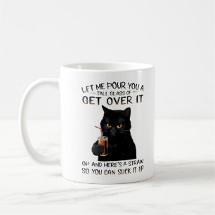 Mug Amusant Noir Chat Attitude DesignMug classique, 11