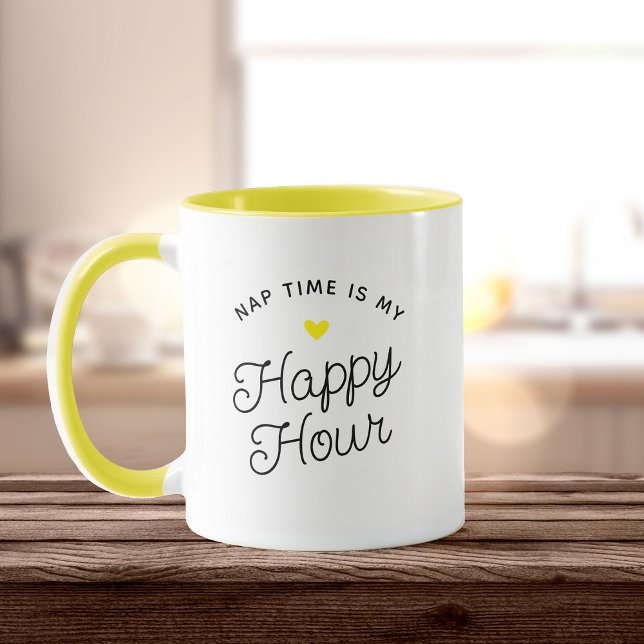 Mug Amusant Nouvelle Maman Temps de sieste Happy Hour  (Créateur téléchargé)