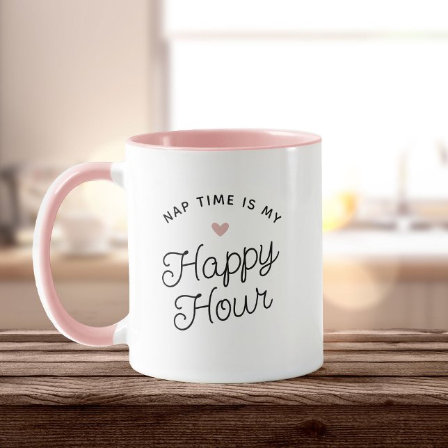 Mug Amusant Nouvelle Maman Temps de sieste Happy Hour  (Créateur téléchargé)