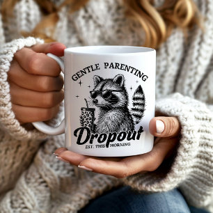 Mug Amusant Parenting Gentle Dropout Raccoon Mère