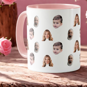 Mug Amusant Personnalisé Face 3 Photos