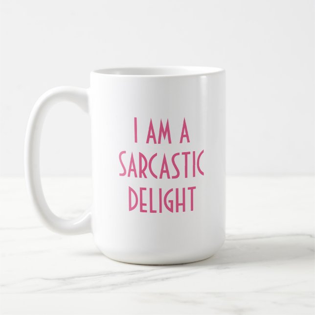 Mug Amusant plaisir sarcastique (Gauche)