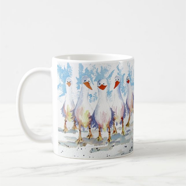 Mug Amusante conception de mouette pour la cabane de p (Gauche)