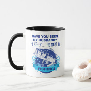 Mug Amusante épouse du mari Pêche Mariage