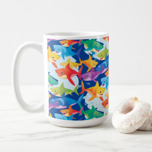 Mug Amusante fête de ballon d'anniversaire de requin a