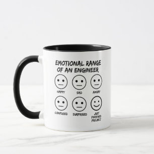 Mug Amusante Gamme Émotionnelle D'Un Ventilateur D'Ing