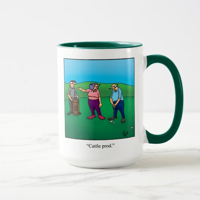 Mug Amusante Humour De Golf Pour Elle (Droite)