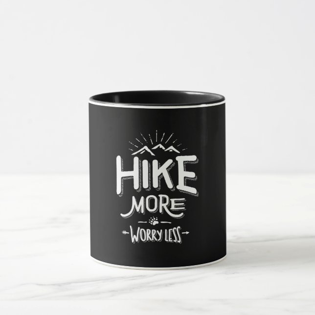Mug Amusante nouveauté Randonnée T Chemise Hike Plus I (Centre)