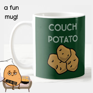 Mug Amusante "Pomme de terre de canapé" Regarder la bo