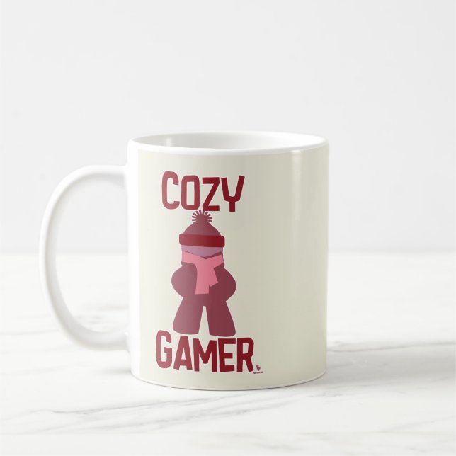 Mug Amusants de Gamer Cosy Boardgame Meeps Vie amusant (Gauche)