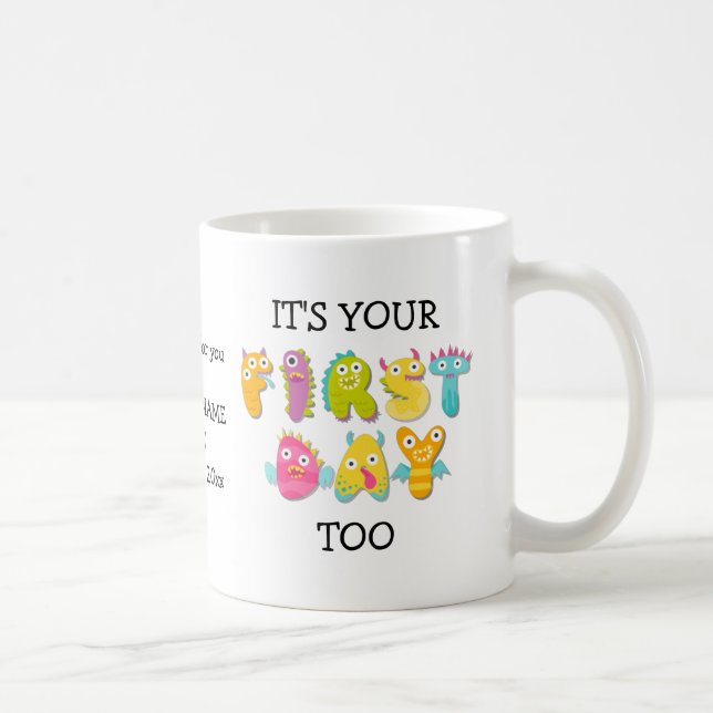 Mug AMUSEMENT C'EST VOTRE PREMIER JOUR TROO école à pa (Droite)