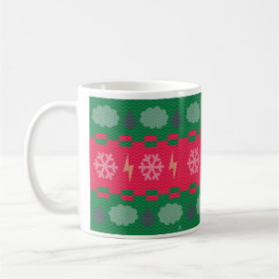 Mug Amusement de météo de pull de vacances d'hiver Des