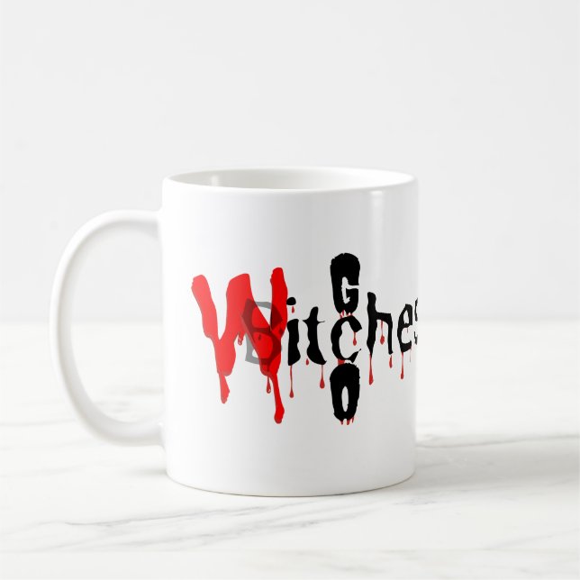 Mug Amusement éffrayant : 'Go Witches' Halloween 🧙 ‍  (Gauche)