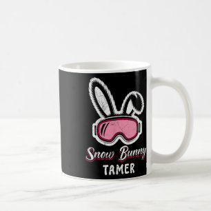 Mug Amuseur de skieur drôle de lapin de neige Tameur d