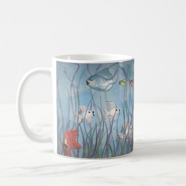 Mug amusez-vous avec le poisson de la marque (Gauche)
