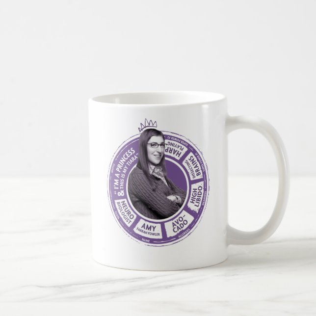 Mug Amy Farrah Fowler - Graphique d'informations (Droite)