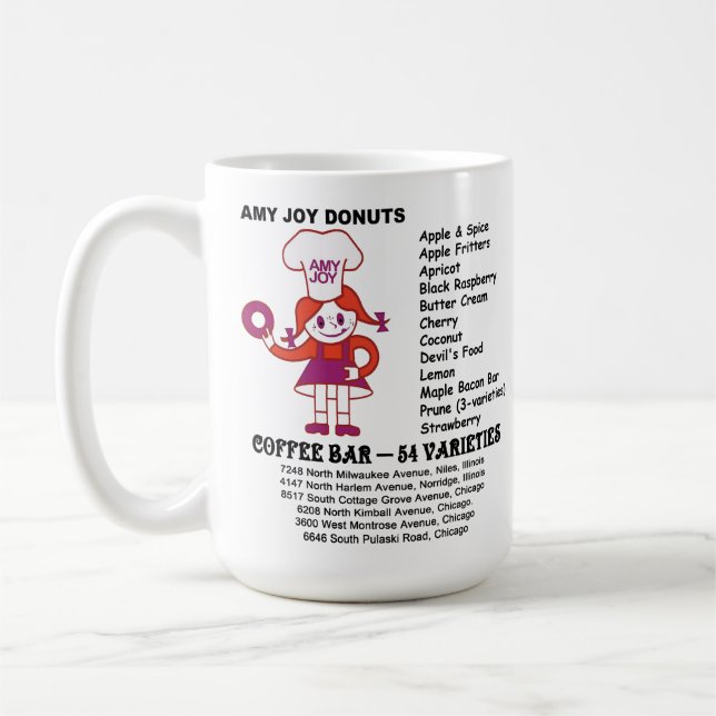 Mug Amy Joy Donut Shops de l'Illinois (Gauche)