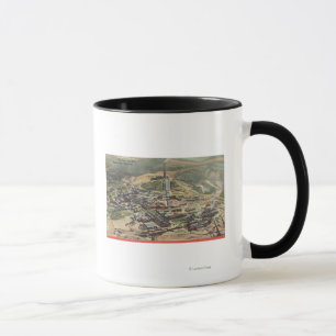 Mug Anaconda, vue du Montana - de fondeur de Washoe de