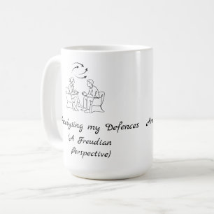 Mug Analyser mes défenses Thérapie drôle Conseil 