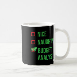 Mug Analyste du budget Funny Pajama cadeau de Noël