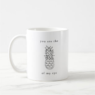 Mug Ananas de mon oeil   Élégant noir et blanc