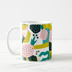 Mug Ananas dessinés à la main et diverses formes, ta