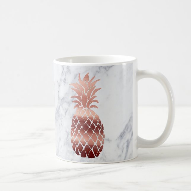 Mug Ananas en or rose (Droite)