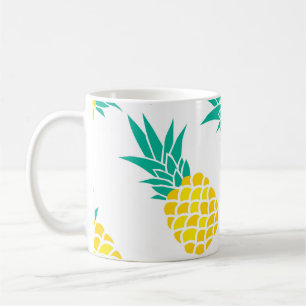 Mug Ananas Exotiques : Jaune Délice.