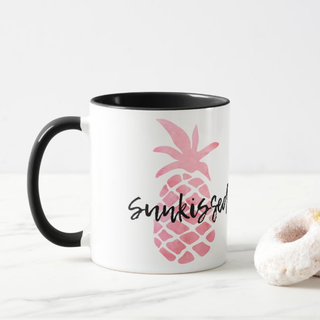 Mug Ananas Pastel Pink (Avec donut)
