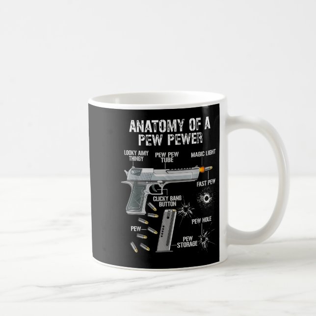 Mug Anatomie Amusante D'Une Pewing-Pew - Ammo Gun - Am (Droite)