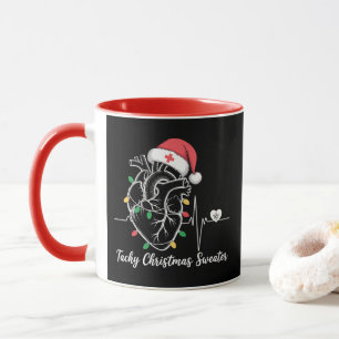 Mug Anatomie du cœur Noël Infirmière Cardiaque Tachy N