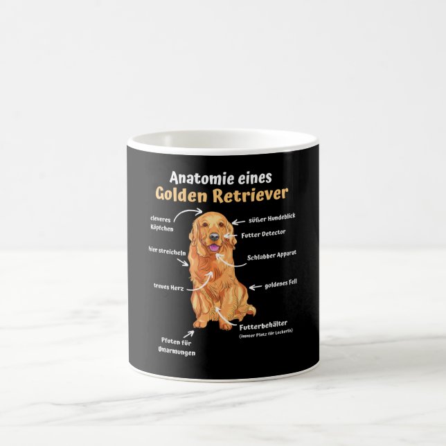 Mug Anatomie D'Un Golden Retriever Sweet Dogs Drôle (Centre)