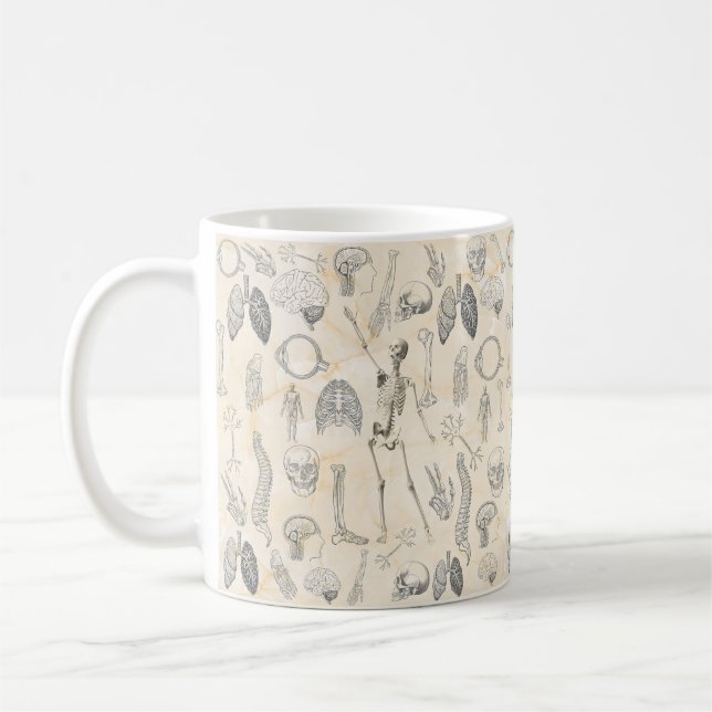 Mug Anatomie humaine Vintage (Gauche)
