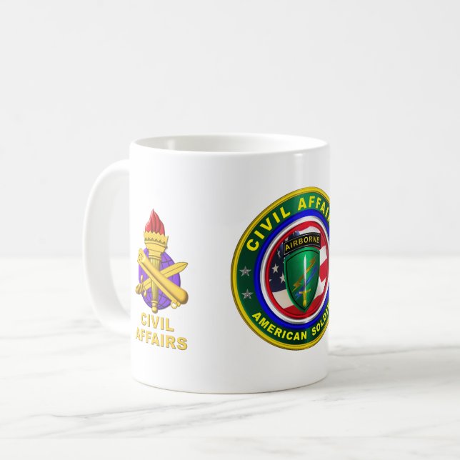 Mug Ancien combattant des affaires civiles de l'Armée (Devant gauche)