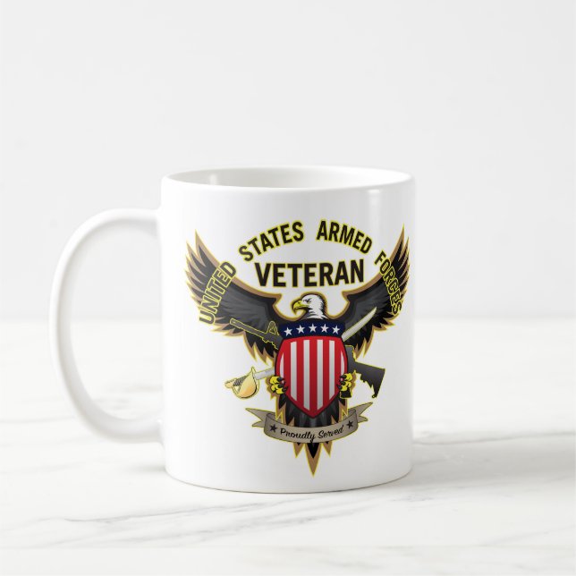 Mug Ancien combattant des forces armées des États-Unis (Gauche)
