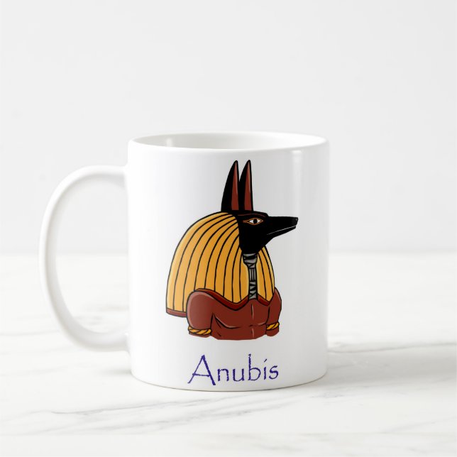 Mug Ancien Dieu égyptien Anubis (Nommé) (Gauche)