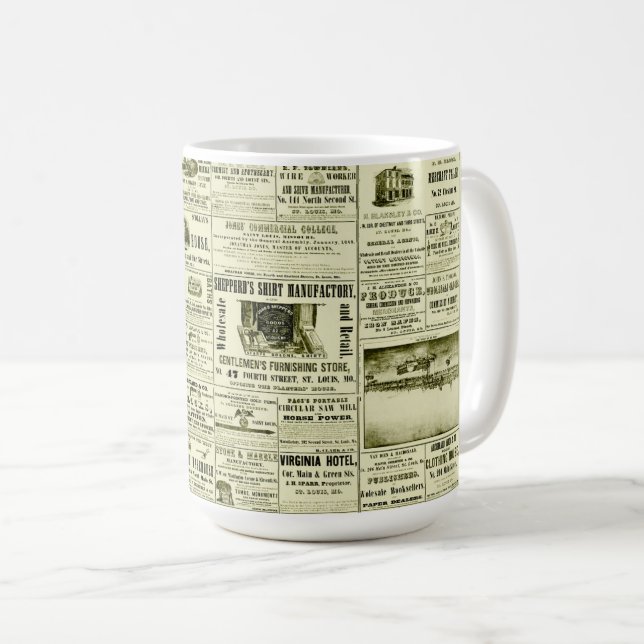 Mug Ancien journal (Devant droit)
