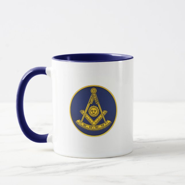 Mug Ancien Maître Freemason Carré et Compass Masonic (Gauche)