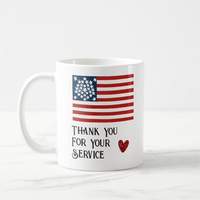Mug Anciens Combattants Merci Pour Votre Cadeau De Ser (Gauche)