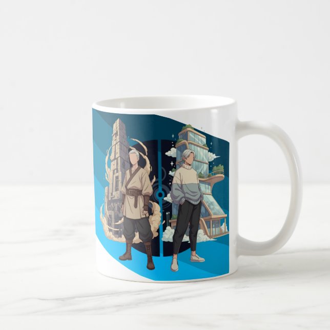 Mug Ancient and Modern Architecture Contrast Art (Droite)