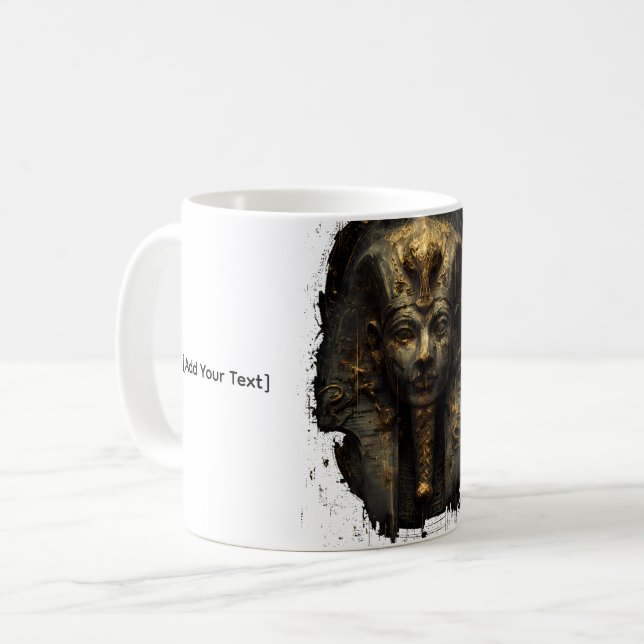 Mug Ancient Malice Egyptian Pharaoh Black Gold (Devant gauche)