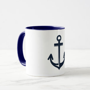 Mug Ancre bleu marine