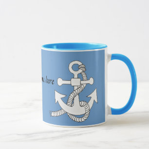 Mug - Ancre et nom des navires