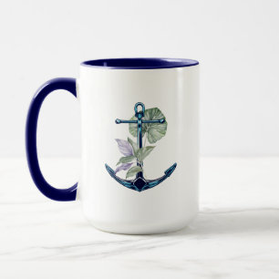 Mug Ancre et Tropical Plantes Mer Vie Tropicale